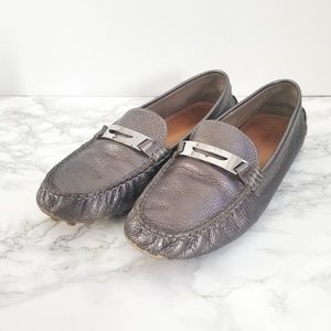 Coach metallic loafers